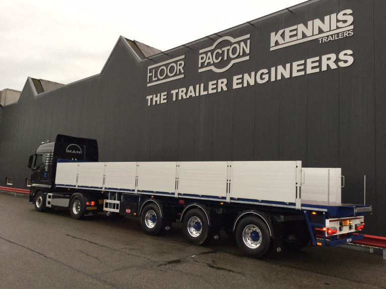 ALBERS TRANSPORT PUTS ITS FAITH INVARIABLY IN LIGHTWEIGHT KENNIS CRANE SEMI-TRAILERS.