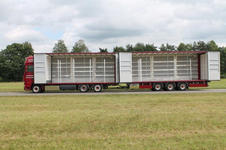 Truckopbouw met aanhangwagen voor Meijer Transport BV