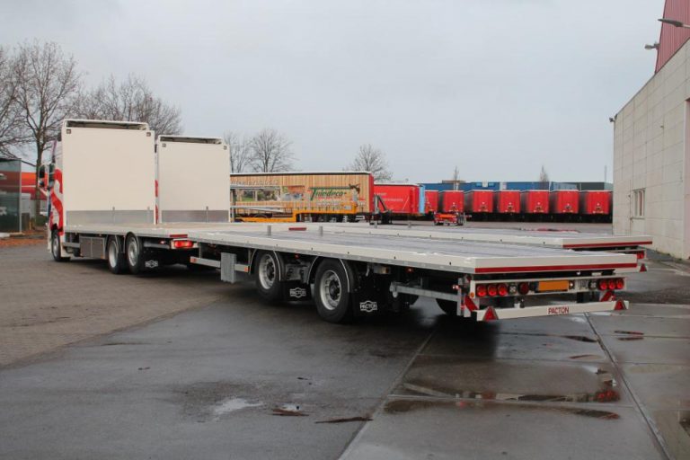 2 x Pacton truckopbouw en aanhangwagens voor Jan Snel