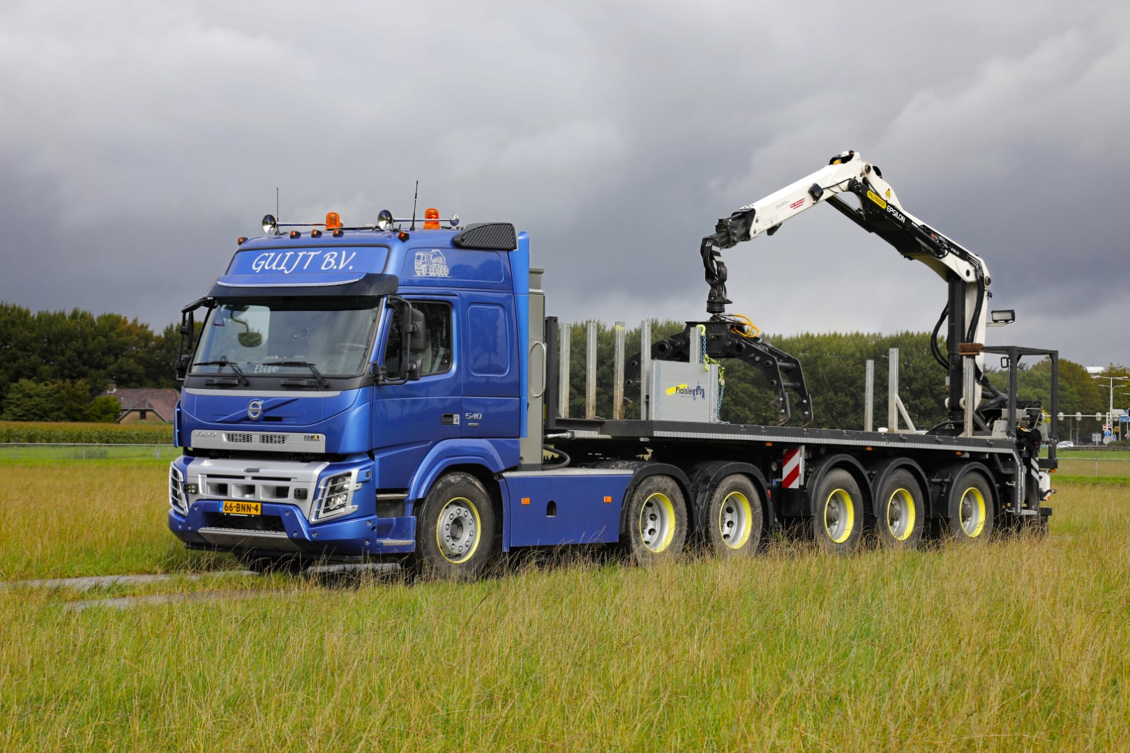 CRANE TRAILER for fixed crane construction Pacton Trailers B.V.