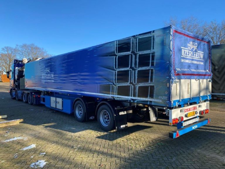 Two Pacton Trailers with Sliding Hood for Steel Distributor IJzerleeuw